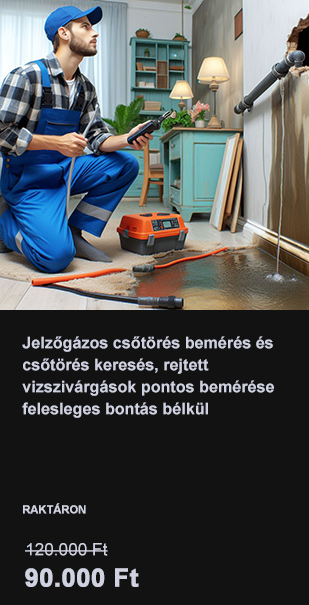 Csőtörés bemérés