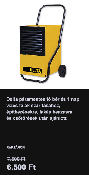 Páramentesítő bérlés vizes falak szárításához